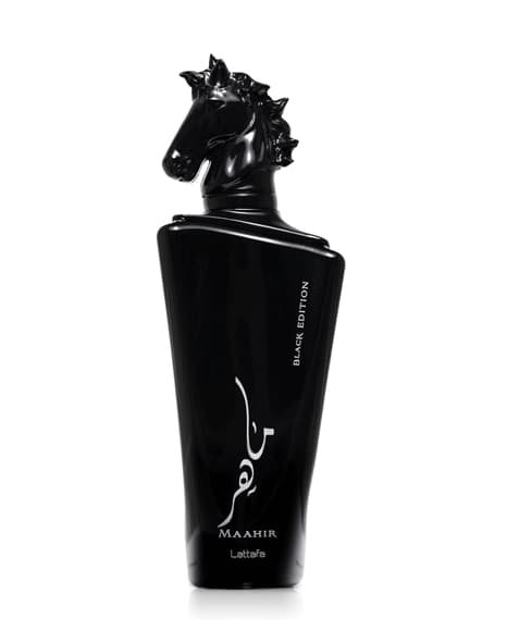 Lattafa Maahir Black Edition for Unisex Eau de Parfum Spray, 3.4 Ounce